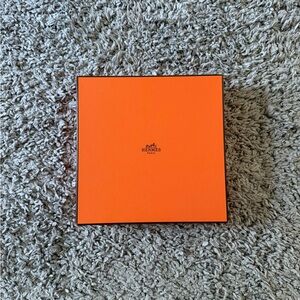 Hermes - Empty Luxury Box w/ Tissue Paper & Ribbon